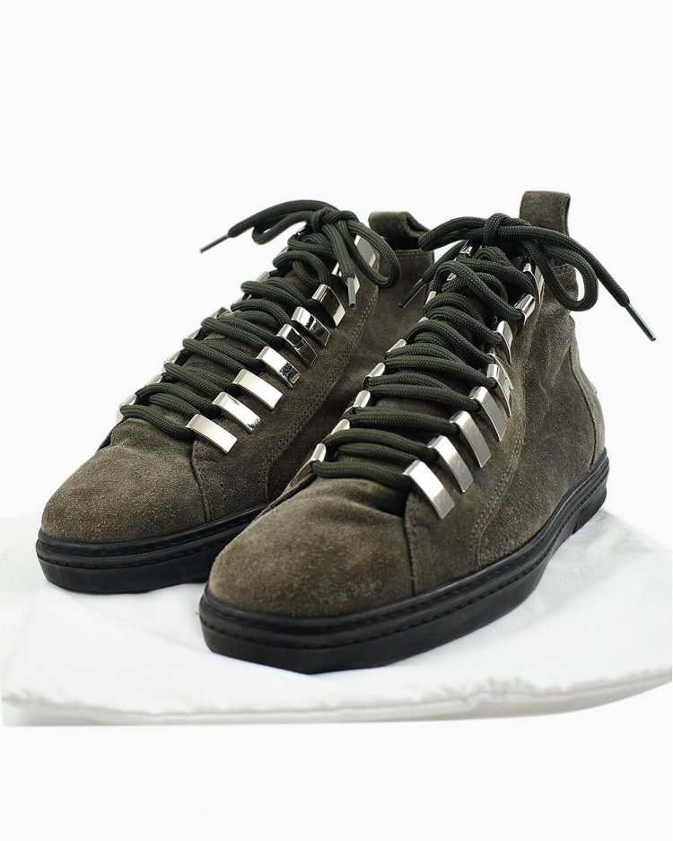 Tênis Jimmy Choo original camurça fóssil masculino